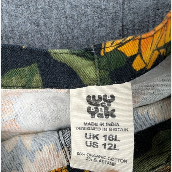 Lucy & Yak Overalls Womens12 Long Sunflower Organic Cotton Boho Kidcore Garden - Picture 7 of 11